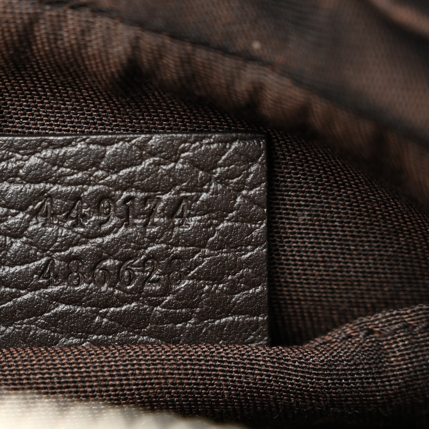 Gucci Monogram Belt Bag Dark Brown