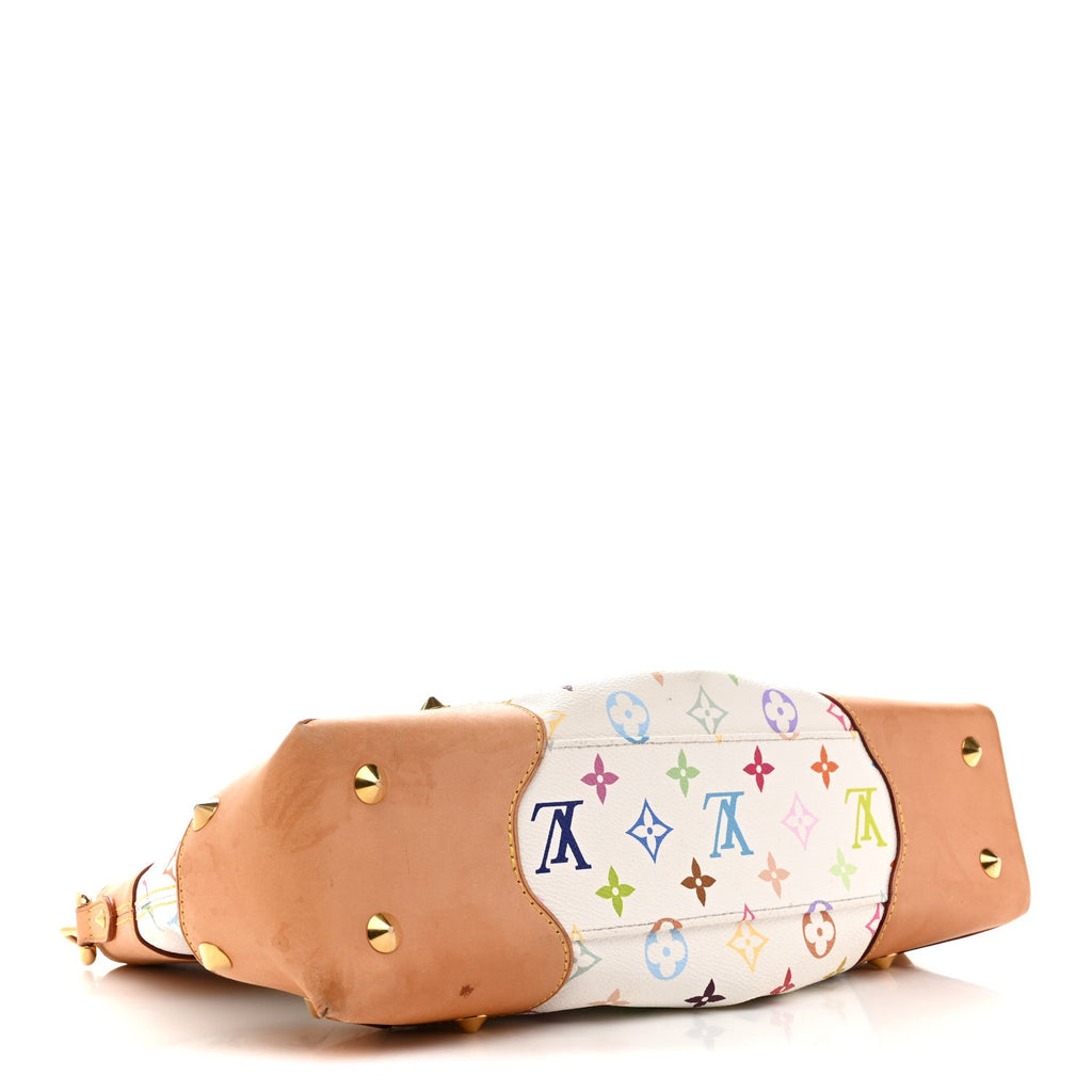 Louis Vuitton Monogram Multicolor Judy MM White