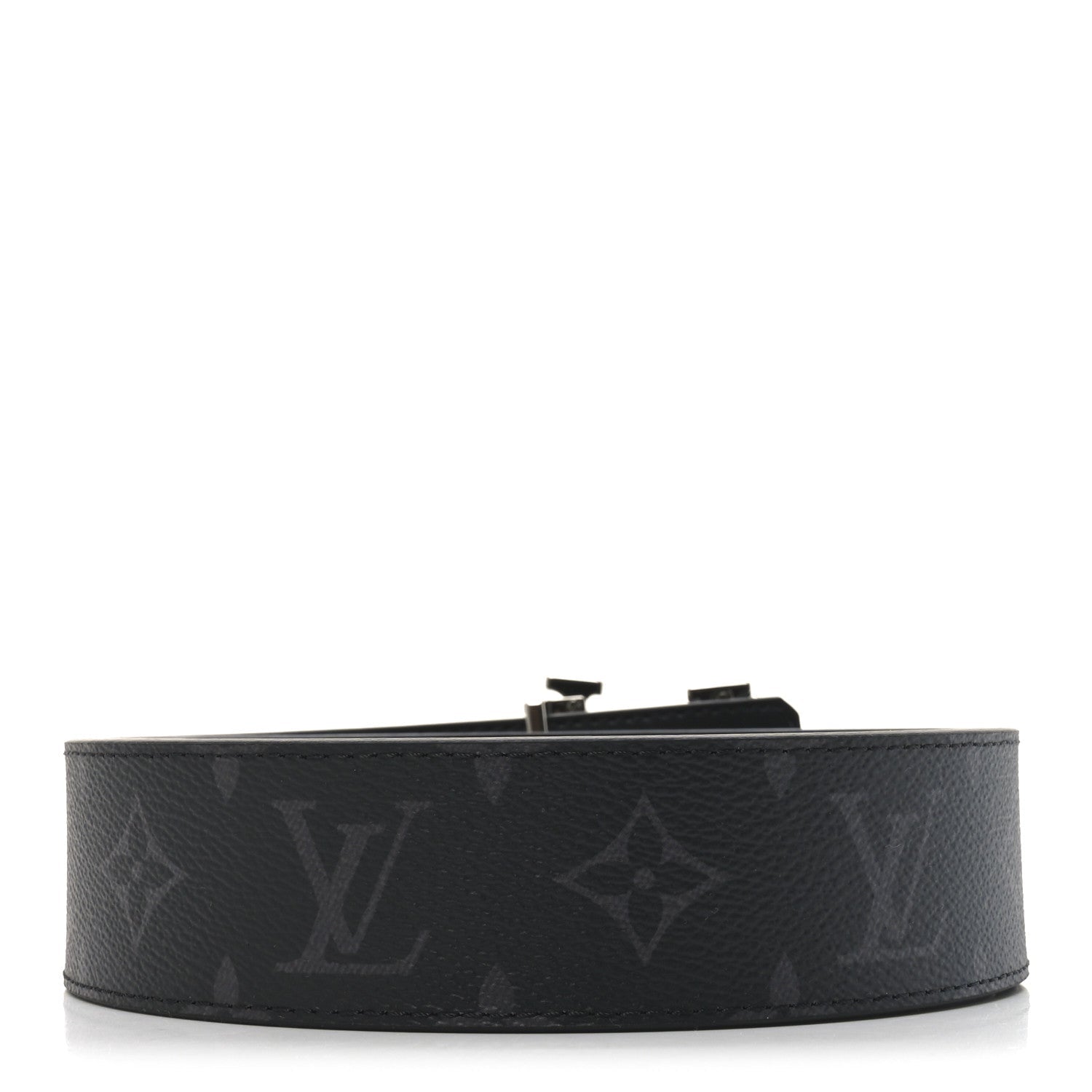 Louis Vuitton Calfskin Monogram Eclipse 40mm Shake LV Initiales Reversible 90 36 Belt