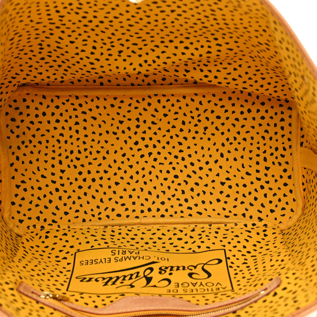 Louis Vuitton Monogram Kusama Waves Neverfull MM Yellow