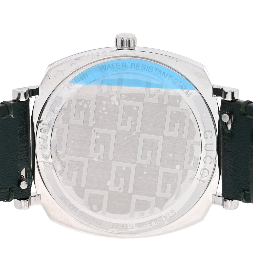 Gucci Stainless Steel Calfskin 35mm Grip Quartz Watch Green