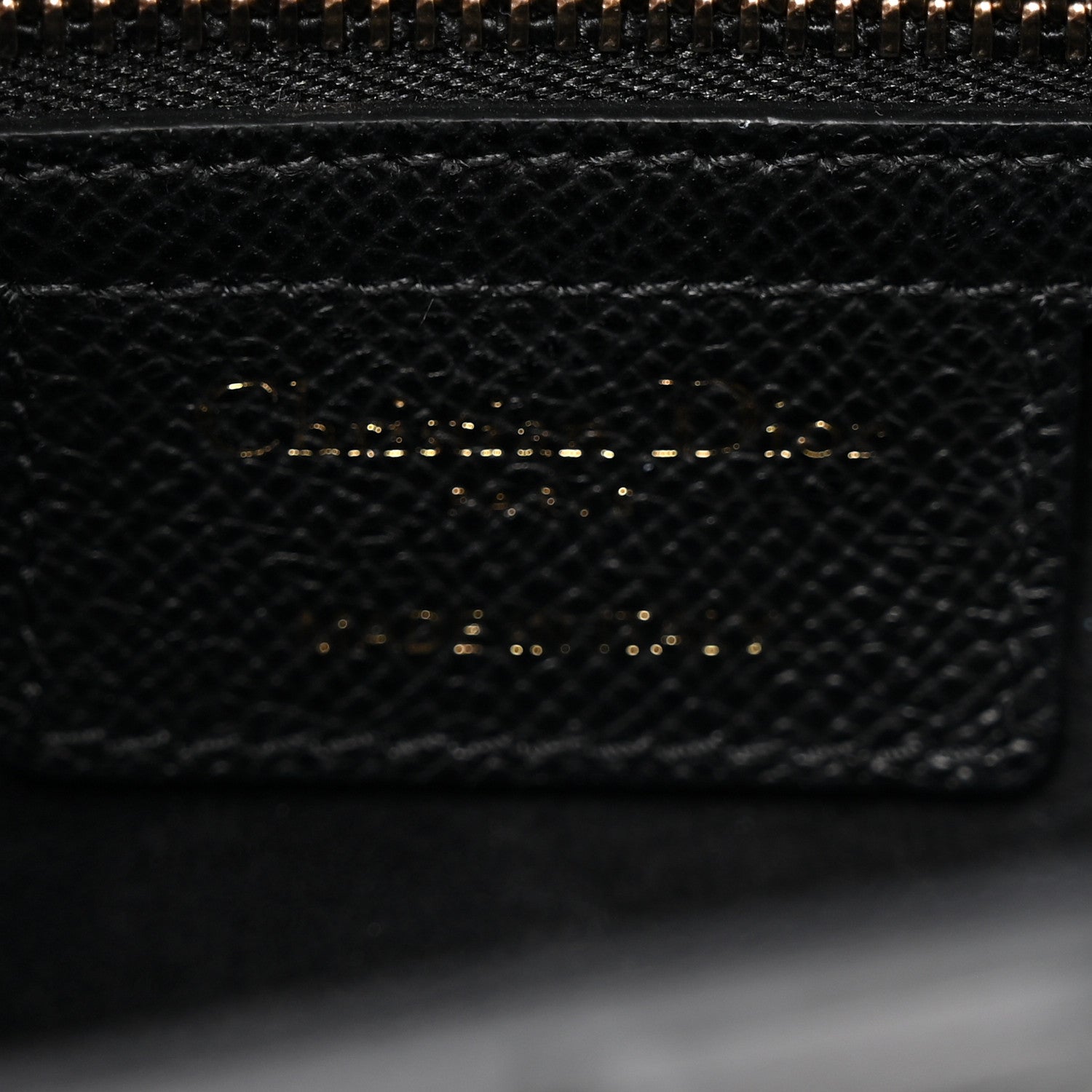 Christian Dior Grained Calfskin Saddle Bag Black