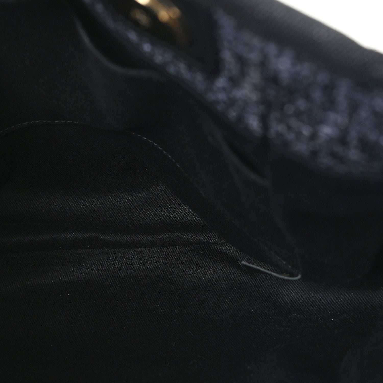 Chanel Lurex Boucle Mini Deauville Tote Black