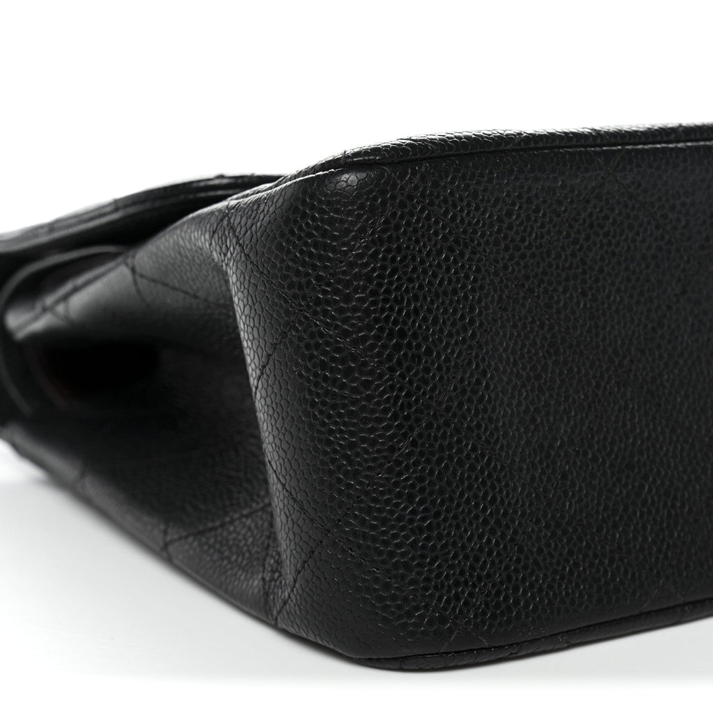 Chanel Caviar Quilted Jumbo Double Flap Black