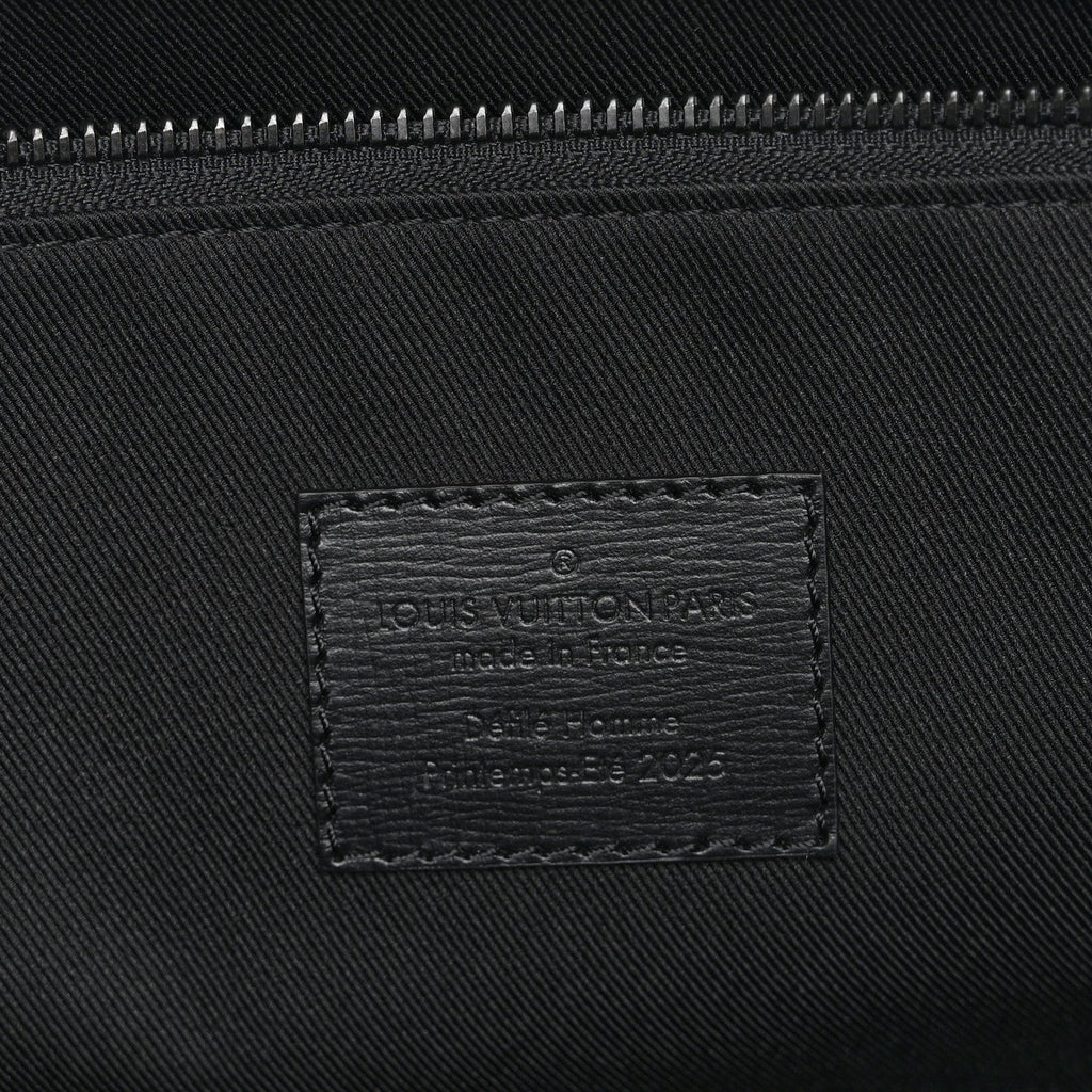 Louis Vuitton Calfskin Shopper Tote MM Black