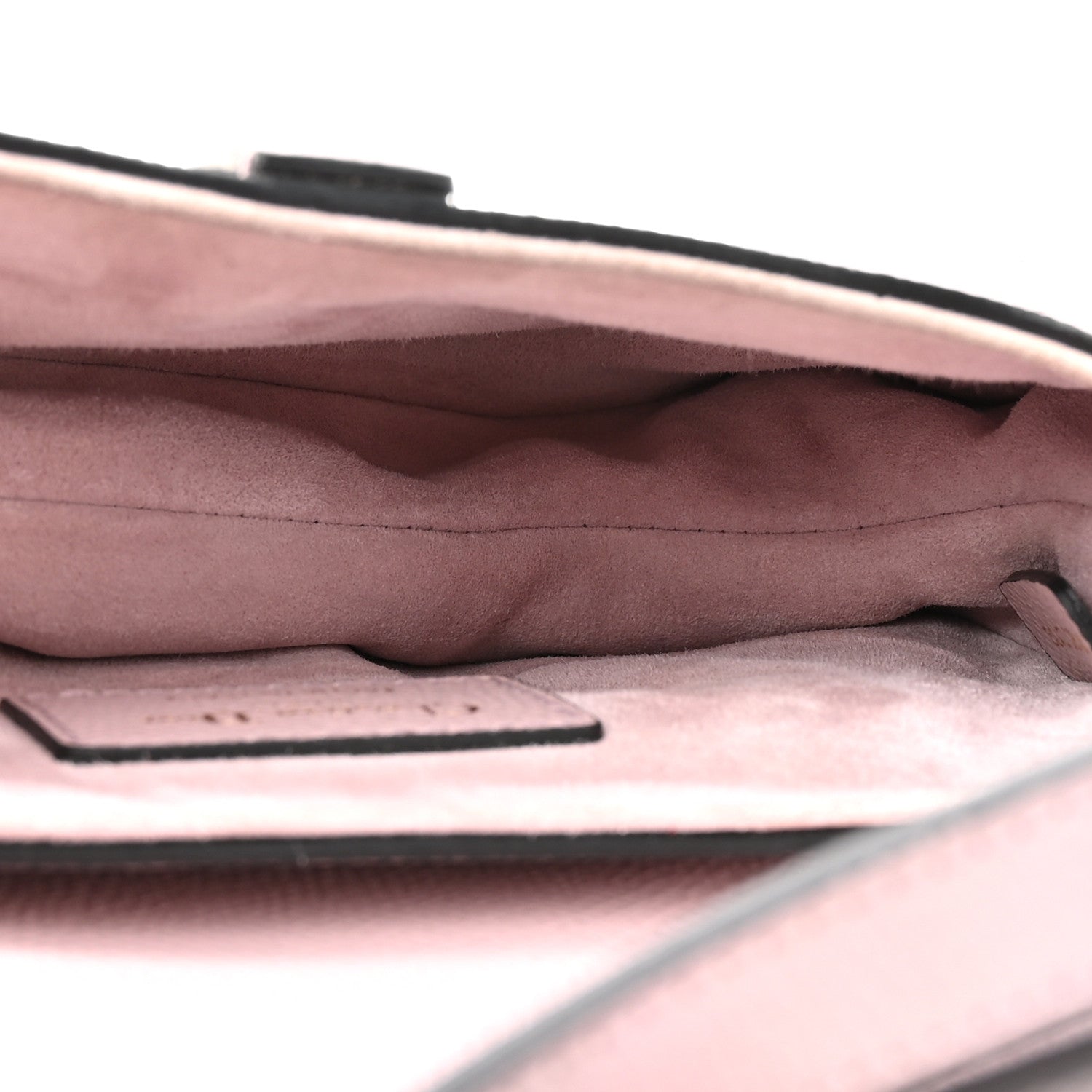 Christian Dior Grained Calfskin Mini Saddle Bag Light Pink