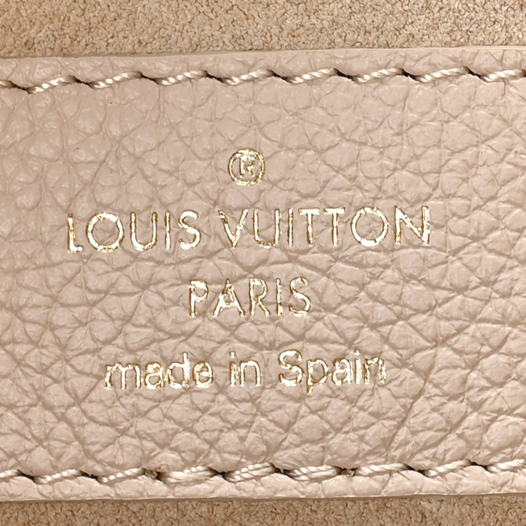 Louis Vuitton Grained Calfskin Low Key Hobo MM Limestone