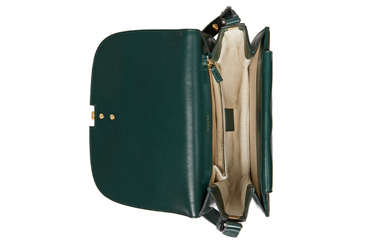 (WMNS) GUCCI Sylvie 1969 Series Single-Shoulder Bag Small-Size Green 601067-1DB0X-3020