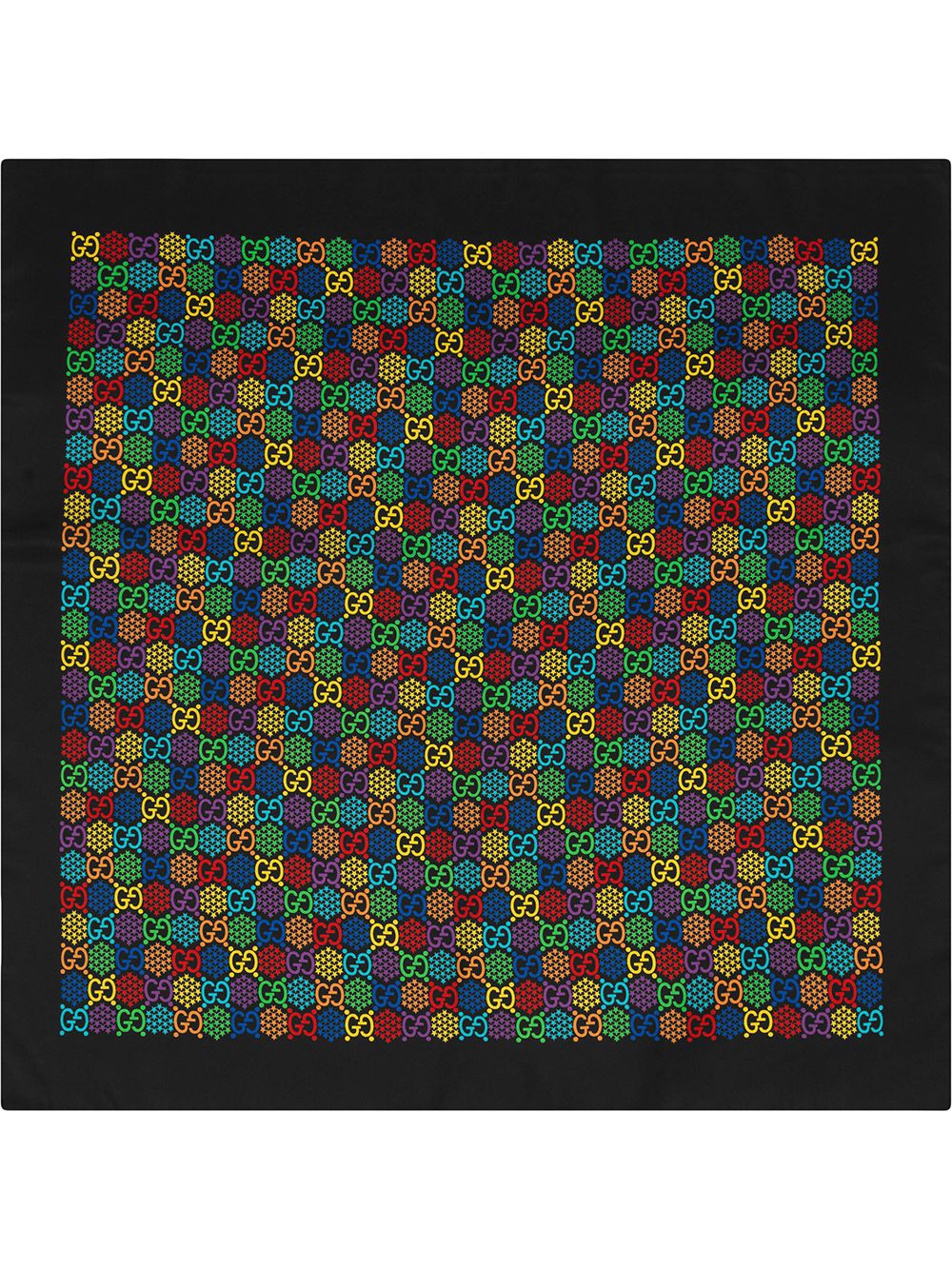 Gucci GG Psychedelic Silk Scarf