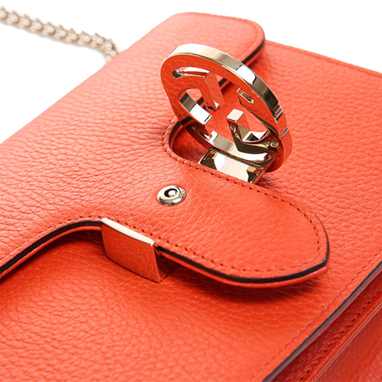 (WMNS) GUCCI Leather Organ Crossbody Bag Single Shoulder Bag Orange 510304-CAO0G-7527