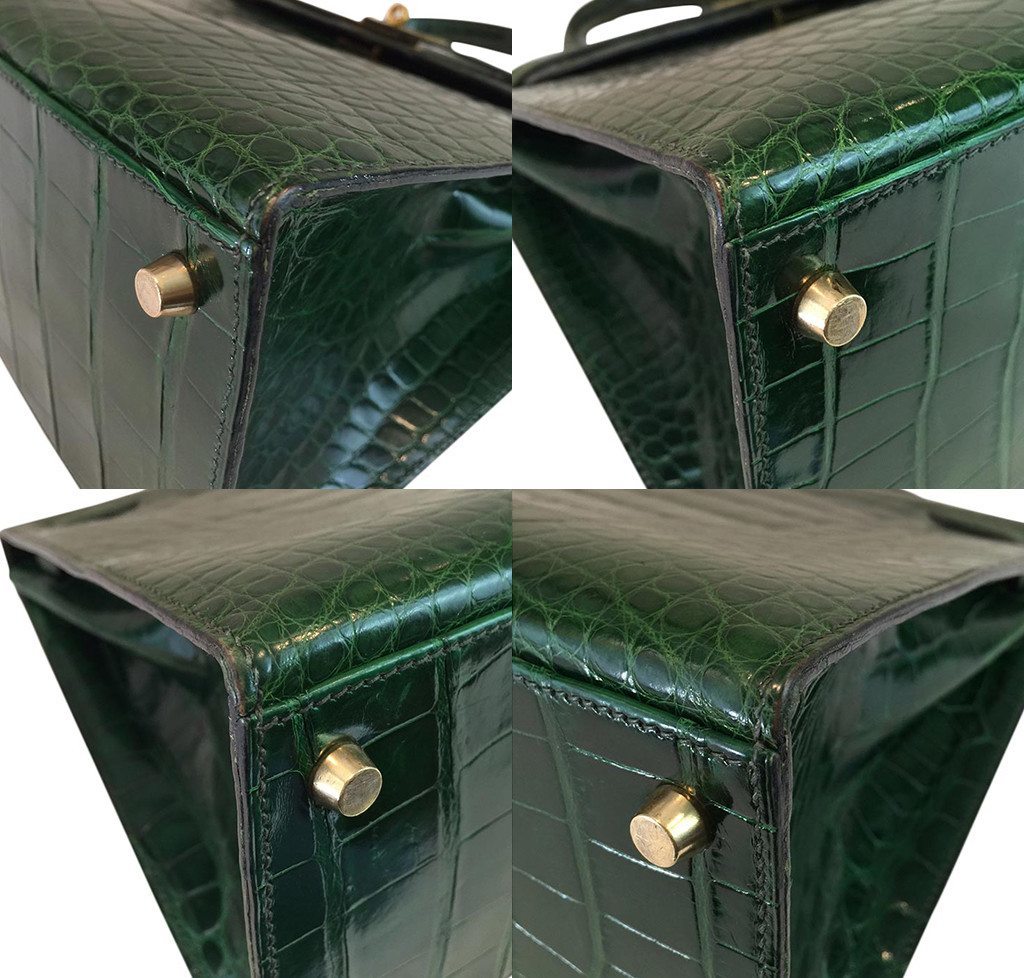 Hermès Kelly Sellier 35 Vert Emerald Bag