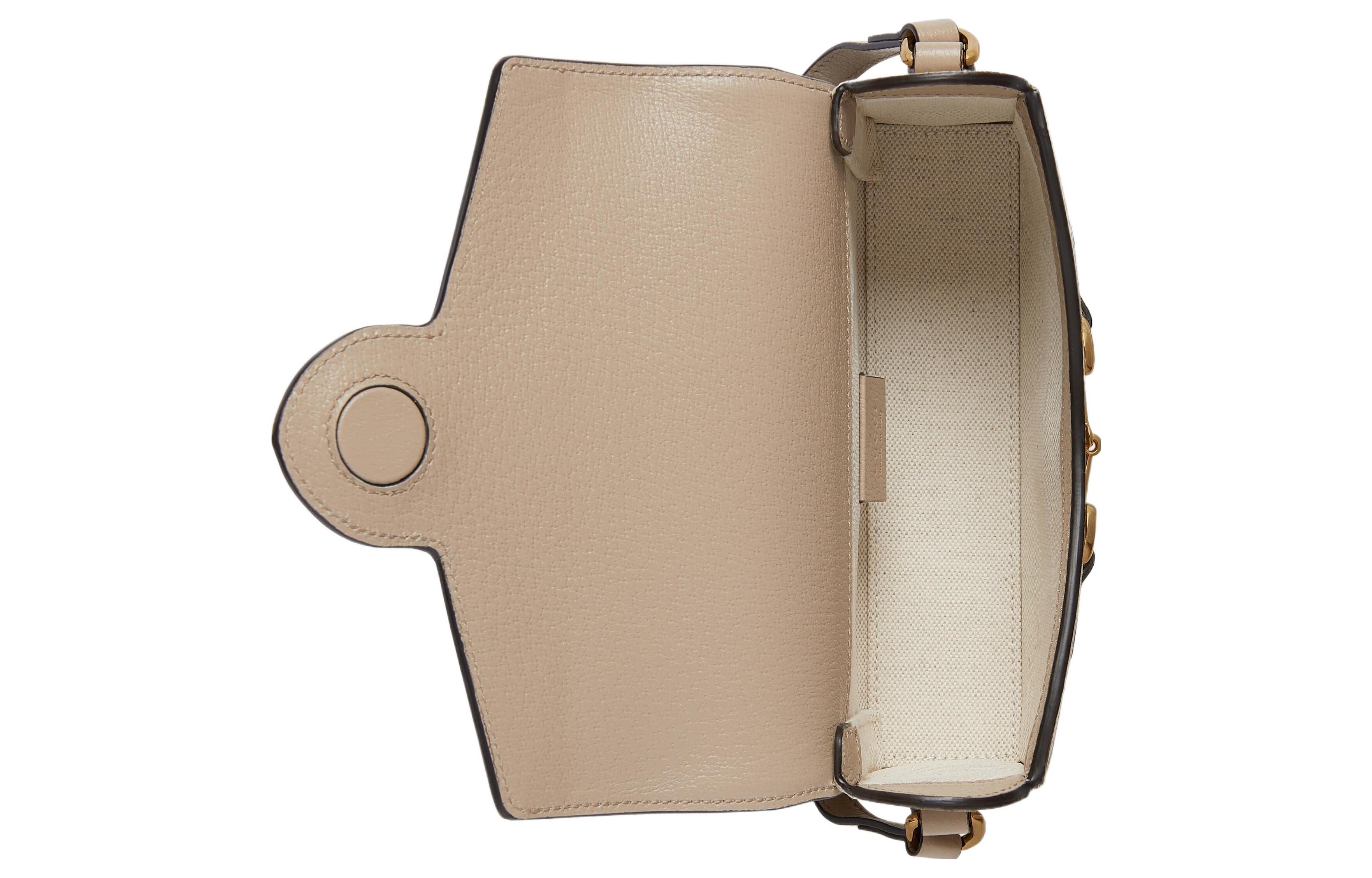 GUCCI Horsebit 1955 mini 'Khaki' 699296-UULBG-9683