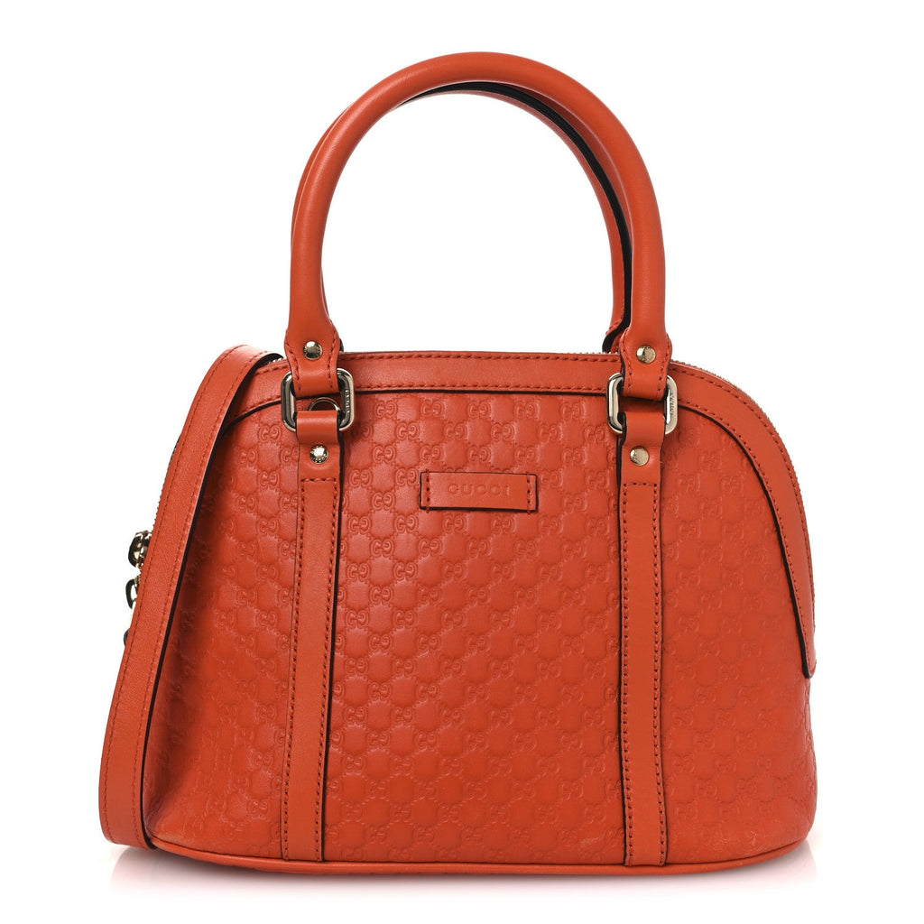 Gucci Microguccissima Mini Dome Bag Sun Orange