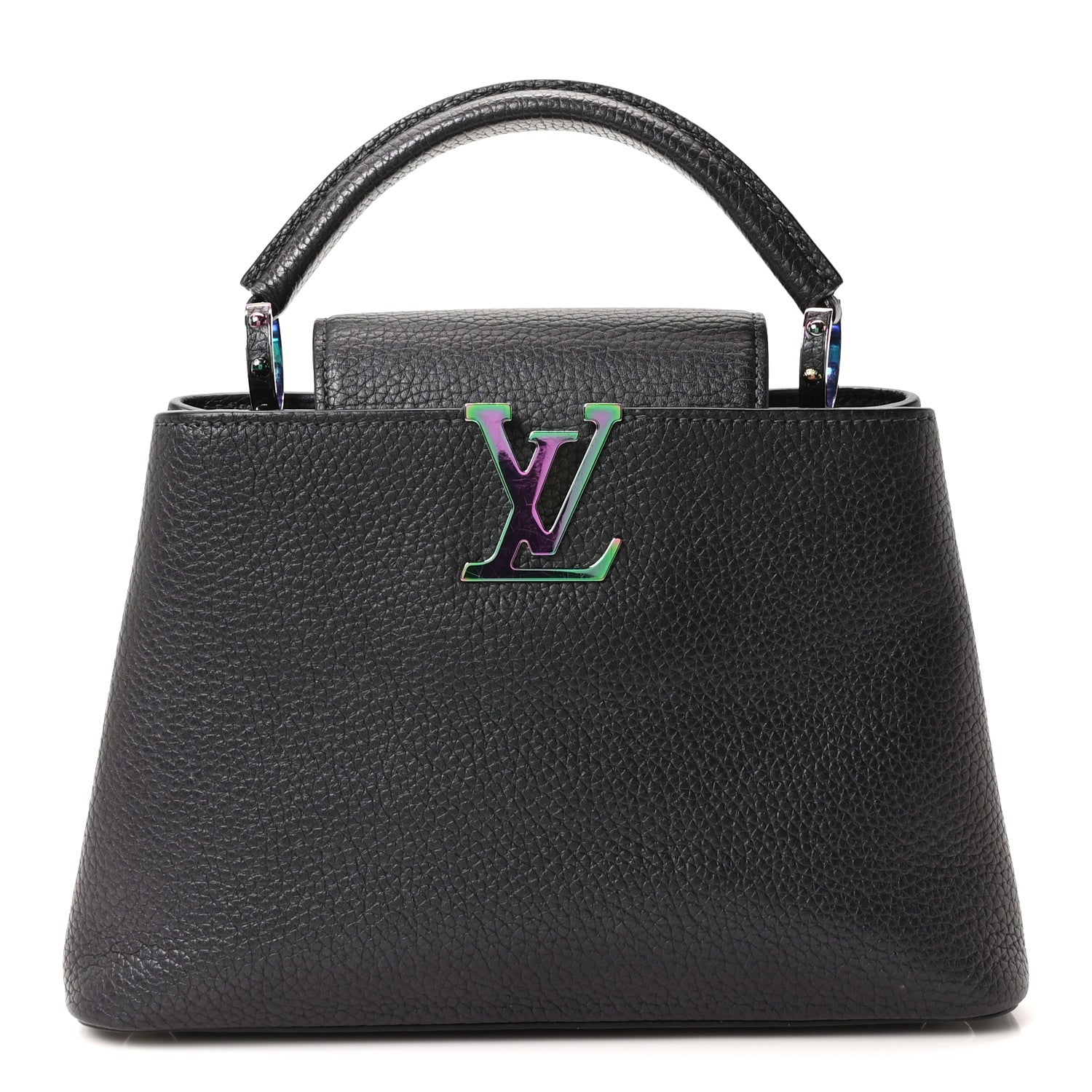 Louis Vuitton Taurillon Capucines BB Scarabeo Iridescent Black