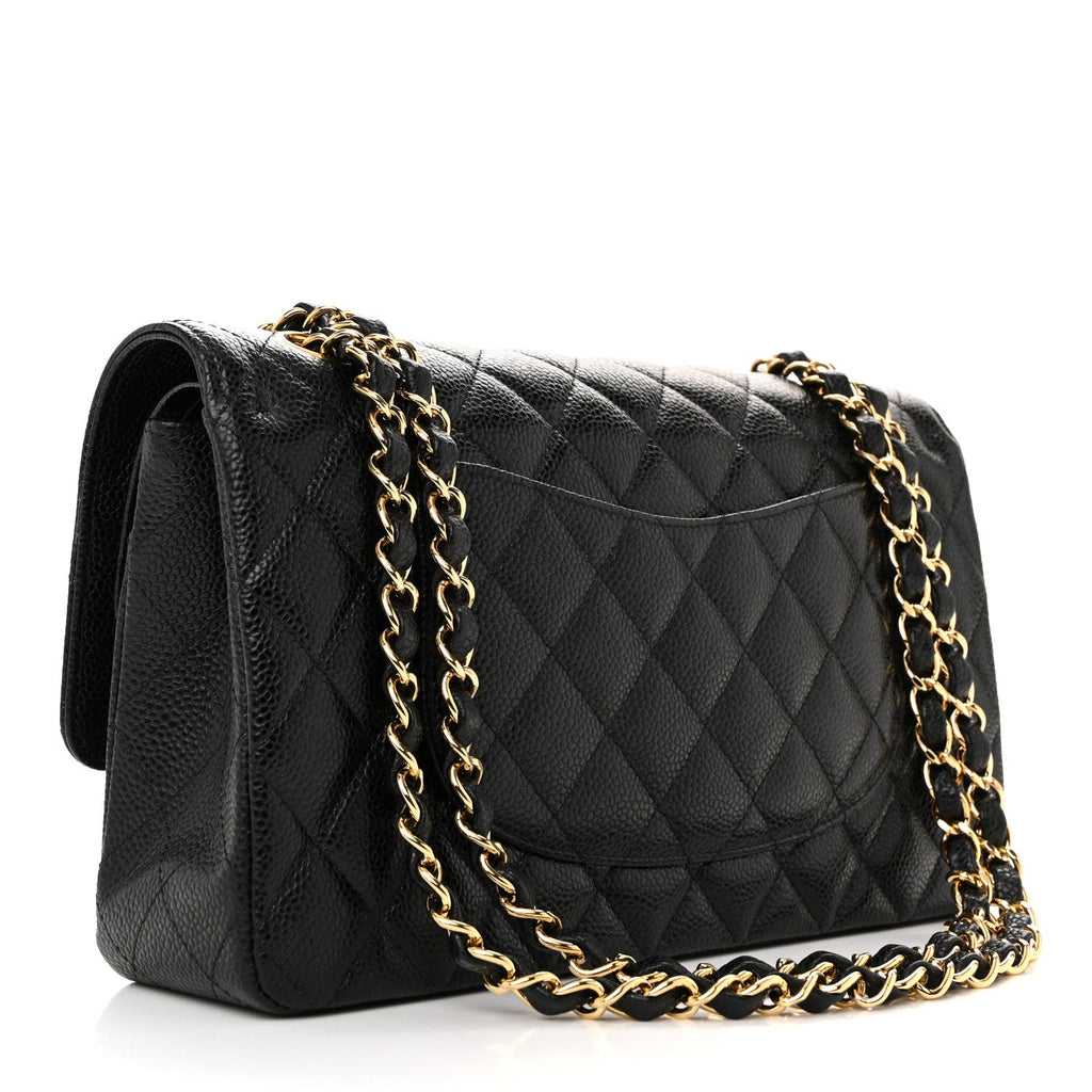 Chanel Caviar Quilted Medium Double Flap Black