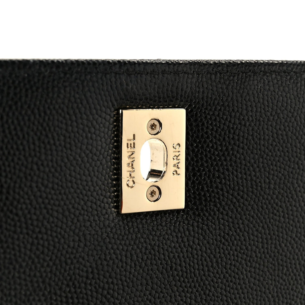 Chanel Caviar Quilted Small Coco Handle Flap Black