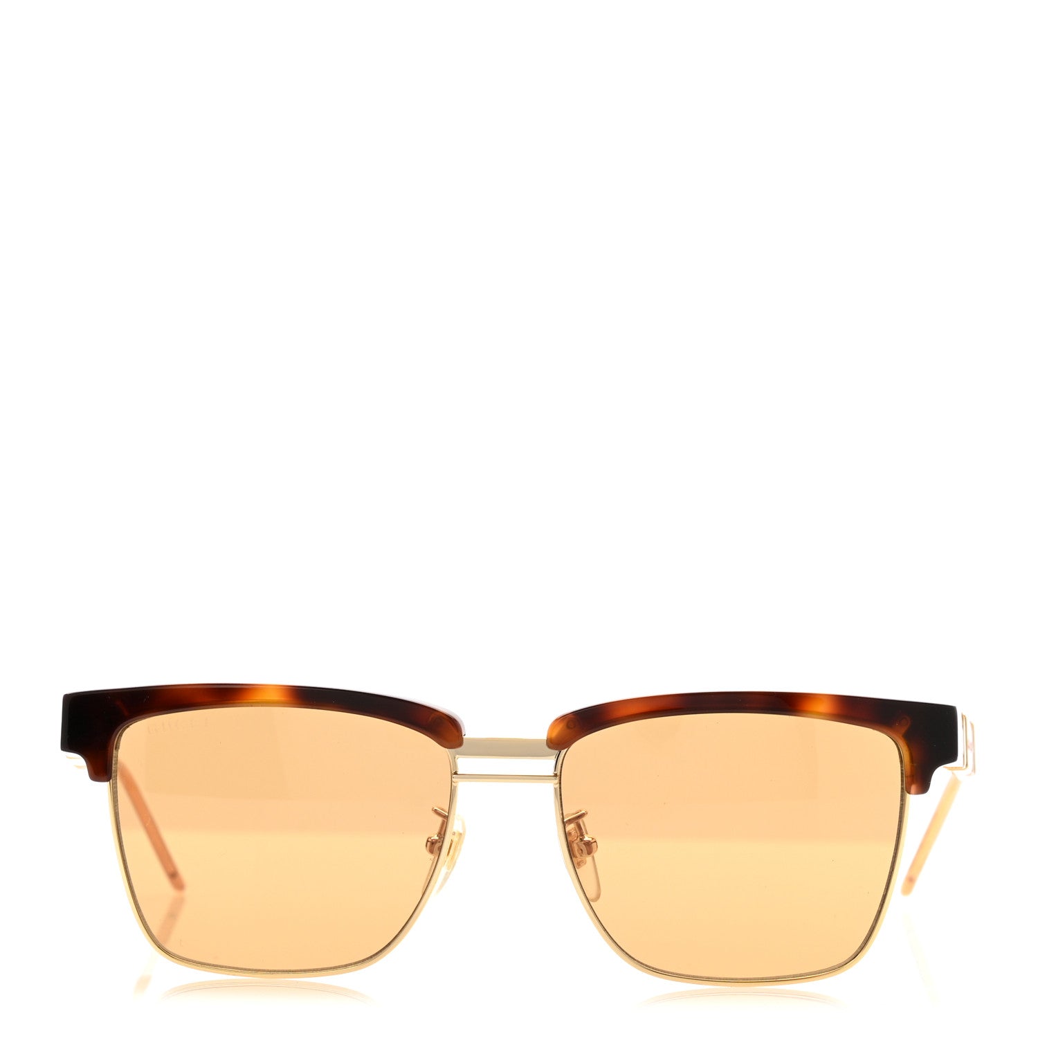 Gucci Squared Aviator GG Sunglasses GG0603S Tortoise