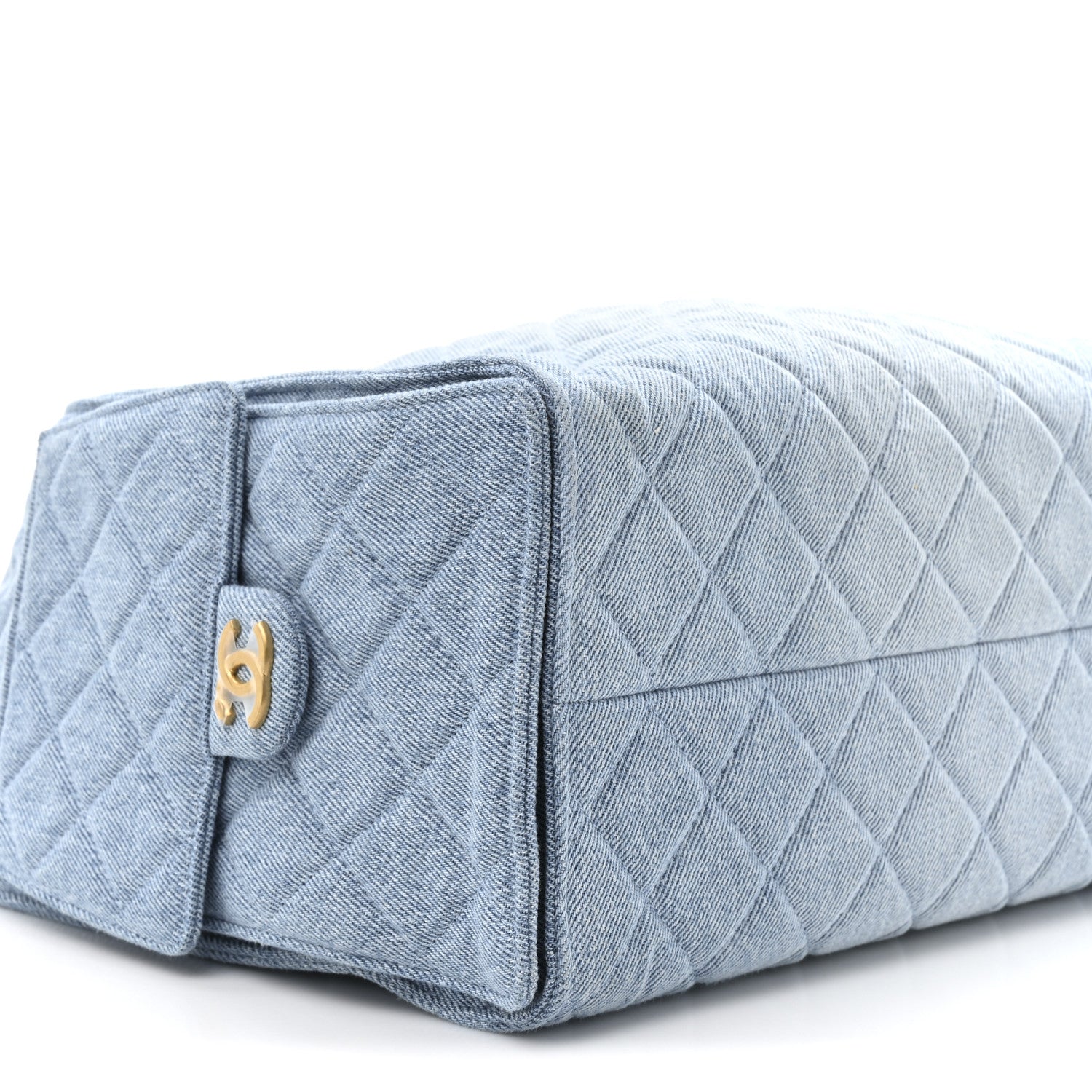 Chanel Washed Denim Quilted Medium Chanel 25 Handbag Blue