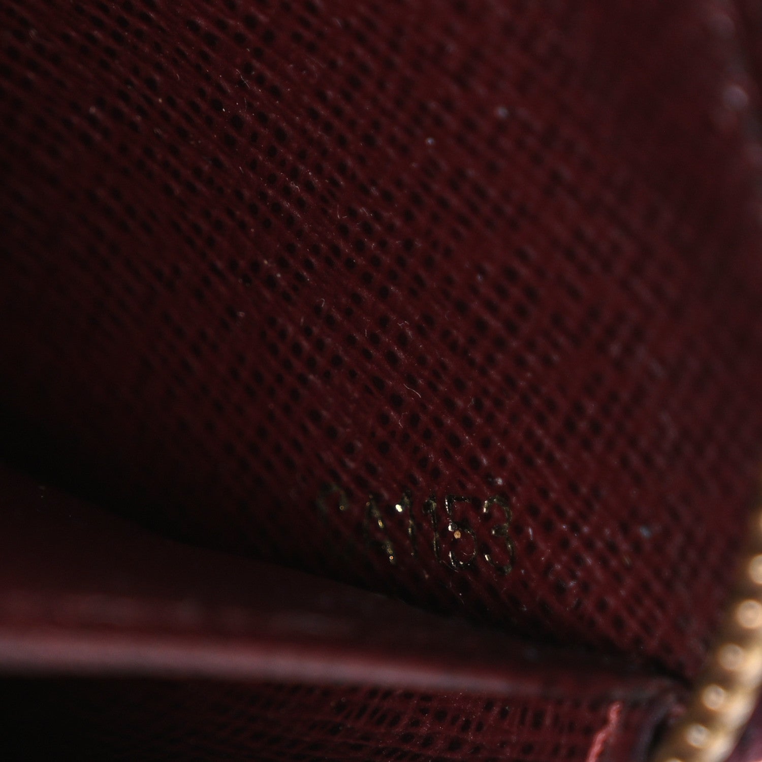 Louis Vuitton Damier Paillettes Zippy Wallet Red