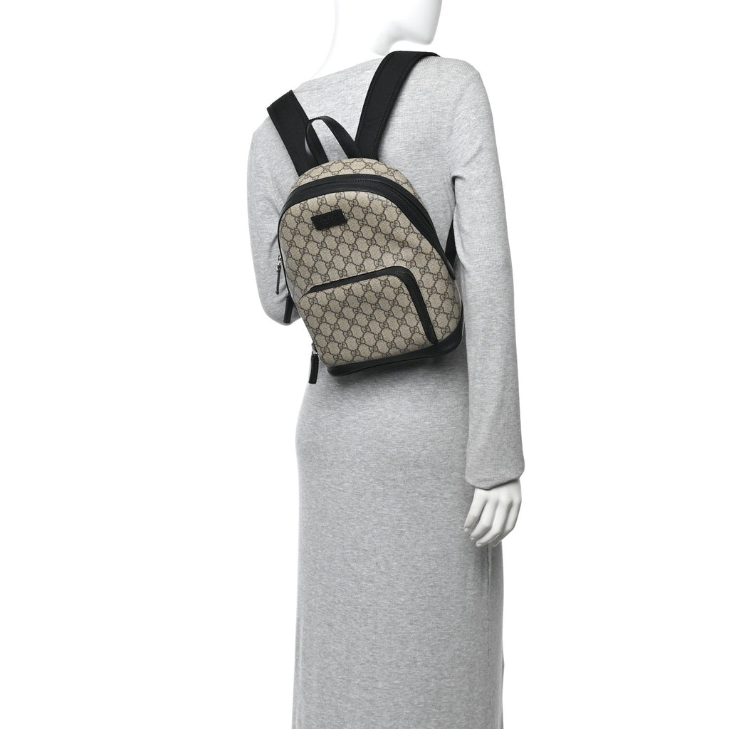 Gucci GG Supreme Monogram Small Eden Day Backpack Black