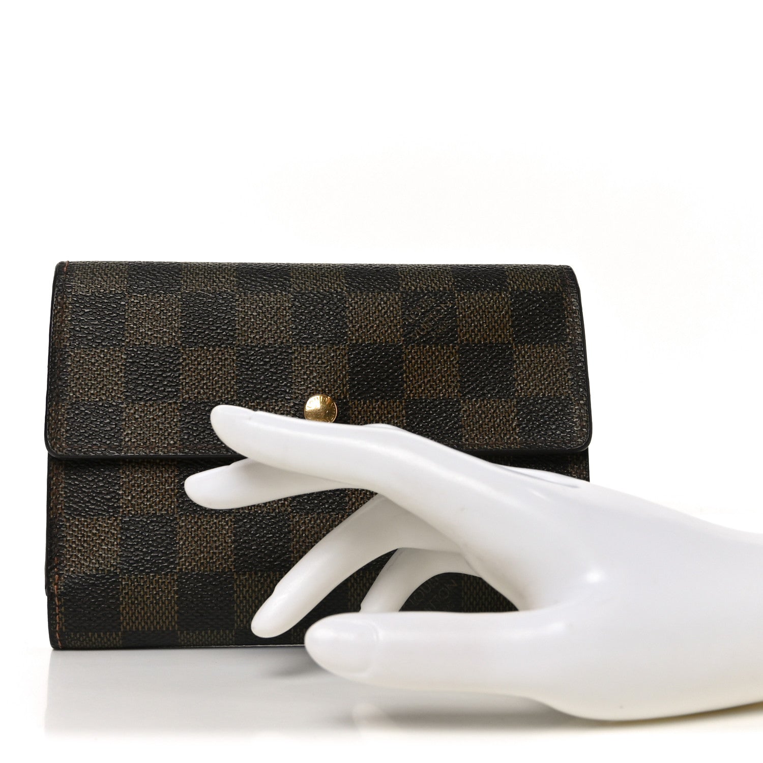 Louis Vuitton Damier Ebene Porte Tresor Etui Papier Wallet
