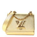 Louis Vuitton Epi Twist Shoulder Bag PM Gold