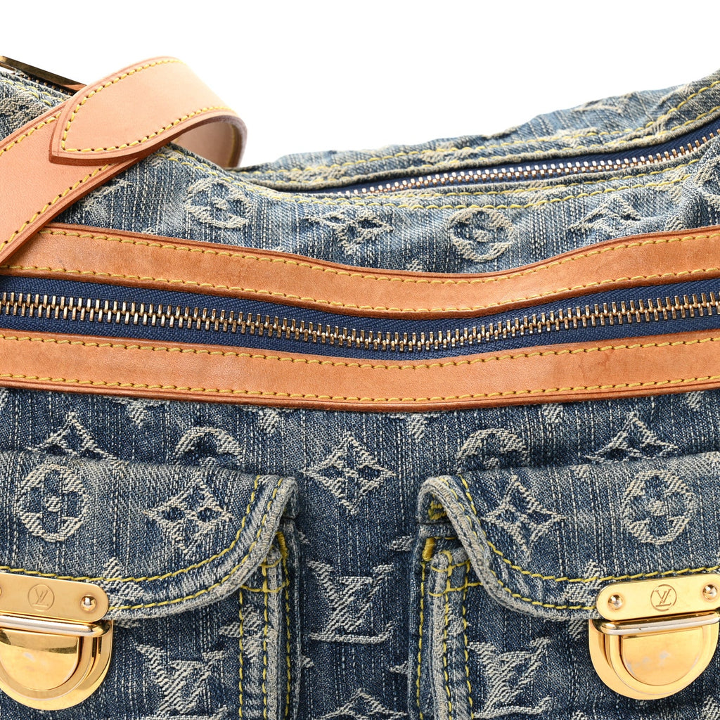 Louis Vuitton Monogram Denim Baggy PM Blue