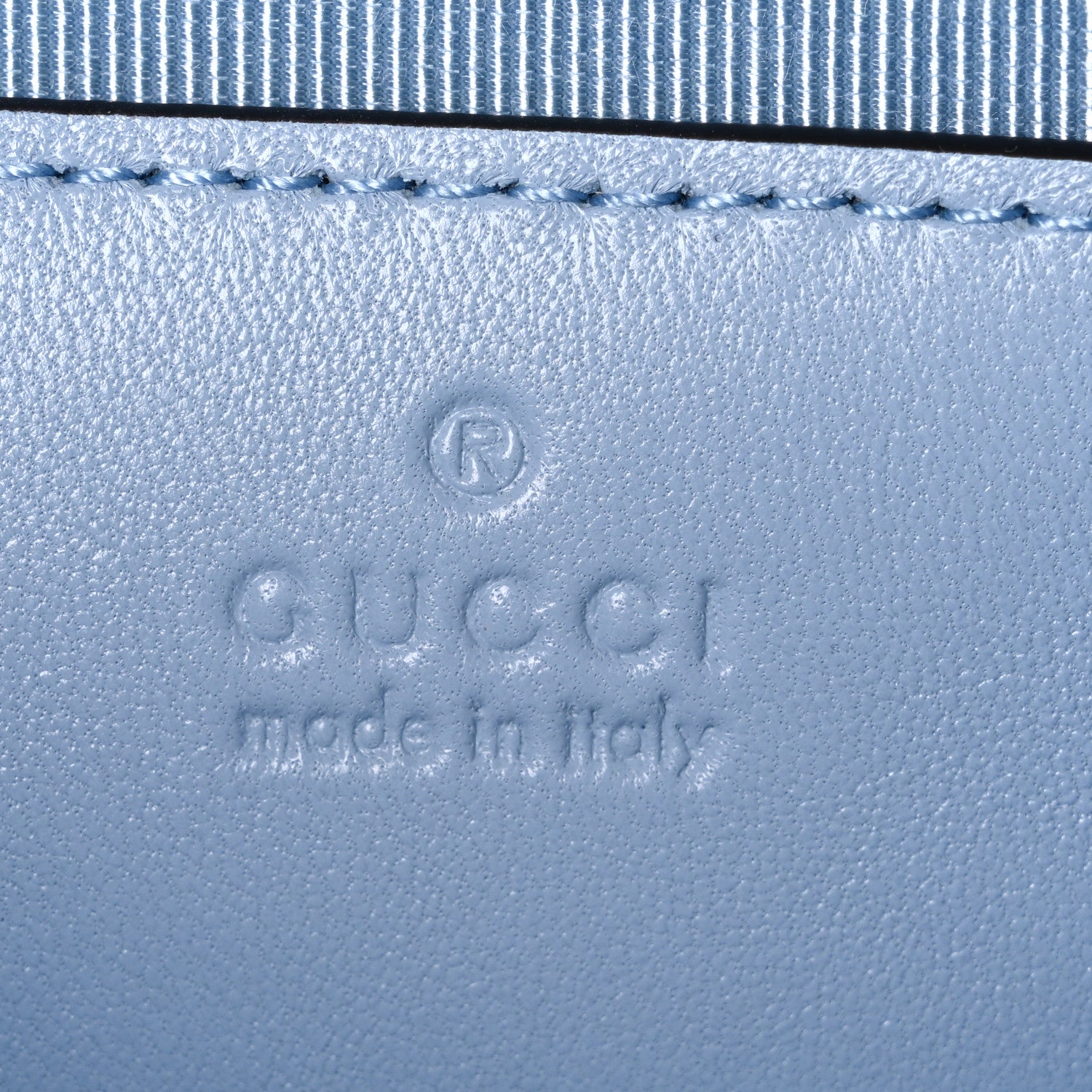 Gucci Lambskin Matelasse Small GG Marmont Shoulder Bag Light Blue