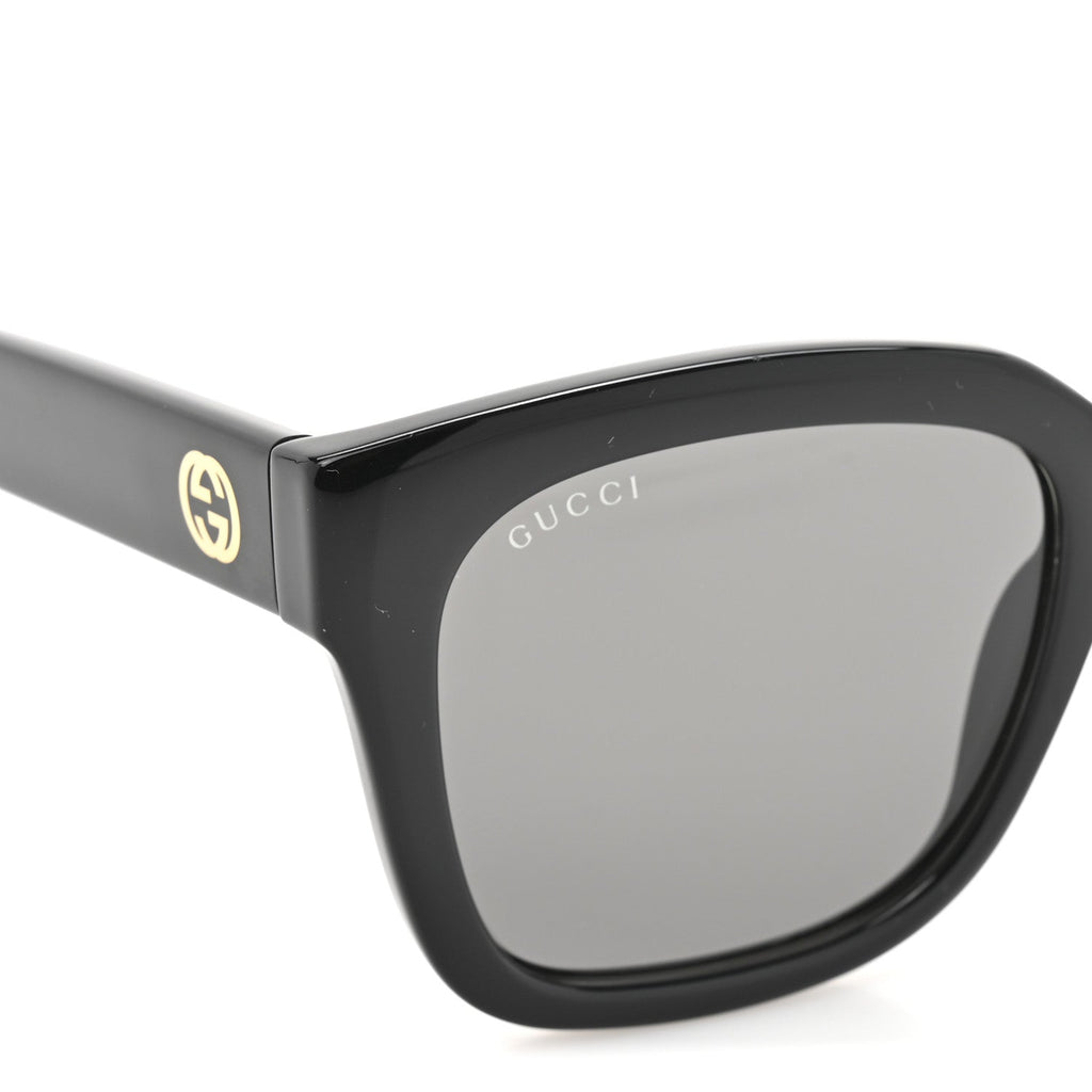 Gucci Acetate Square Frame Sunglasses GG1338S Black