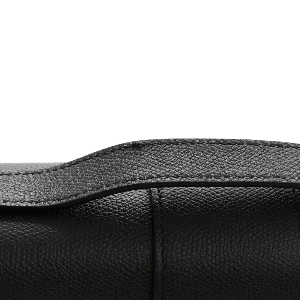 Christian Dior Grained Calfskin 30 Montaigne Flap Bag Black