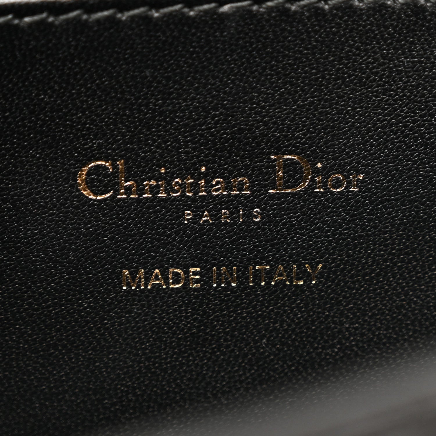 Christian Dior Calfskin Quilted All Over Miss Dior Flap Black
