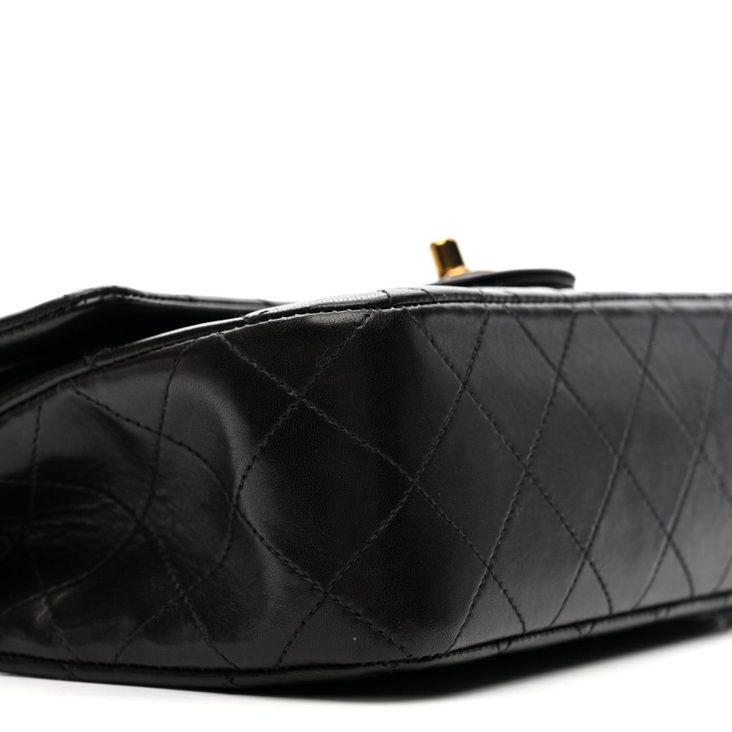 Chanel Lambskin Quilted Small Double Flap Black