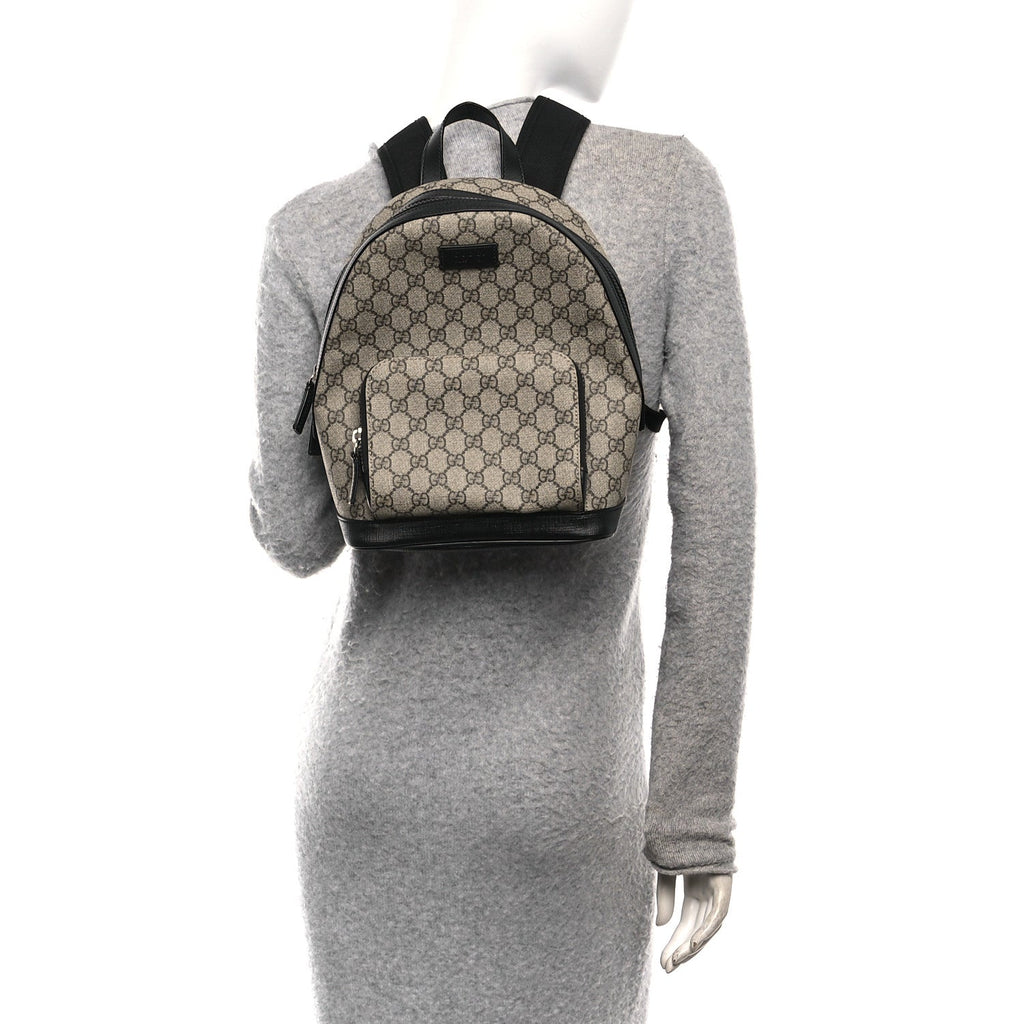 Gucci GG Supreme Monogram Small Eden Day Backpack Black