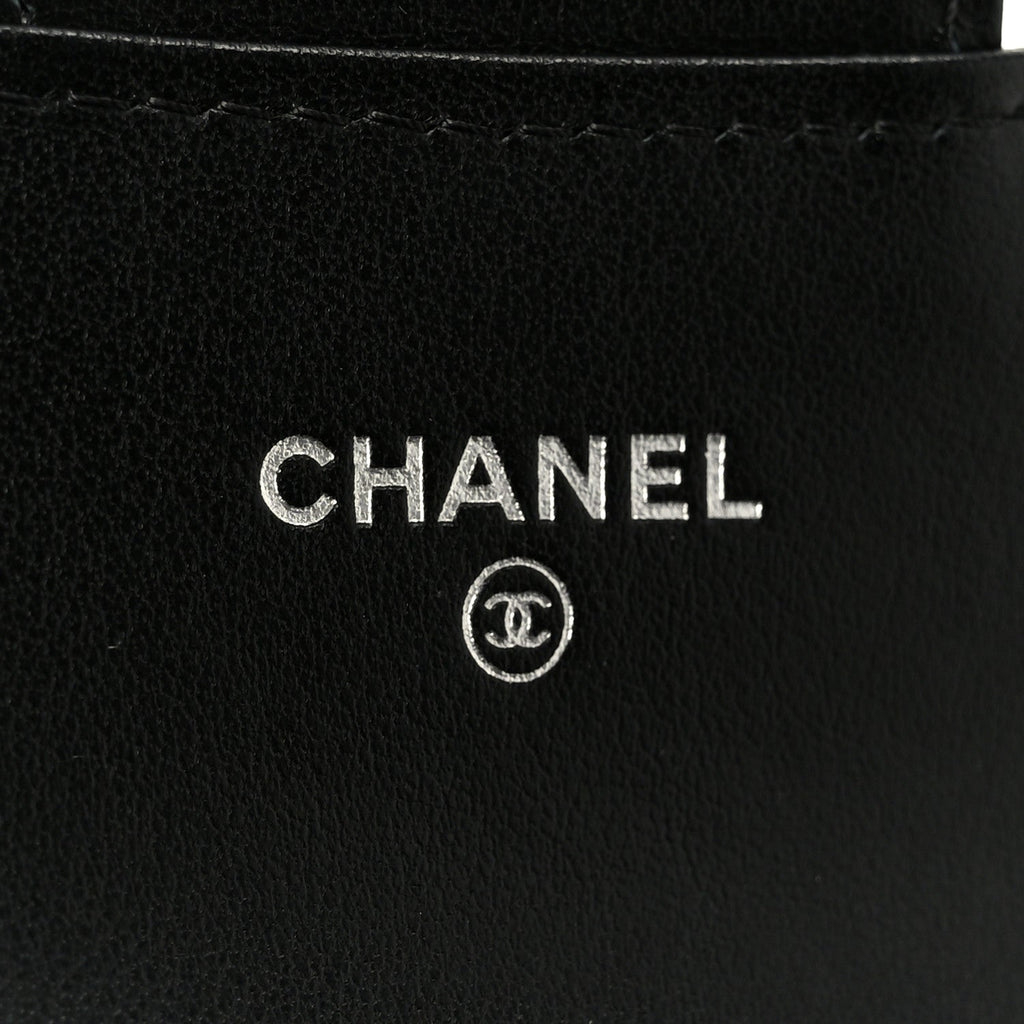 Aged Calfskin Quilted Reissue Flap Card Holder Wallet So Black