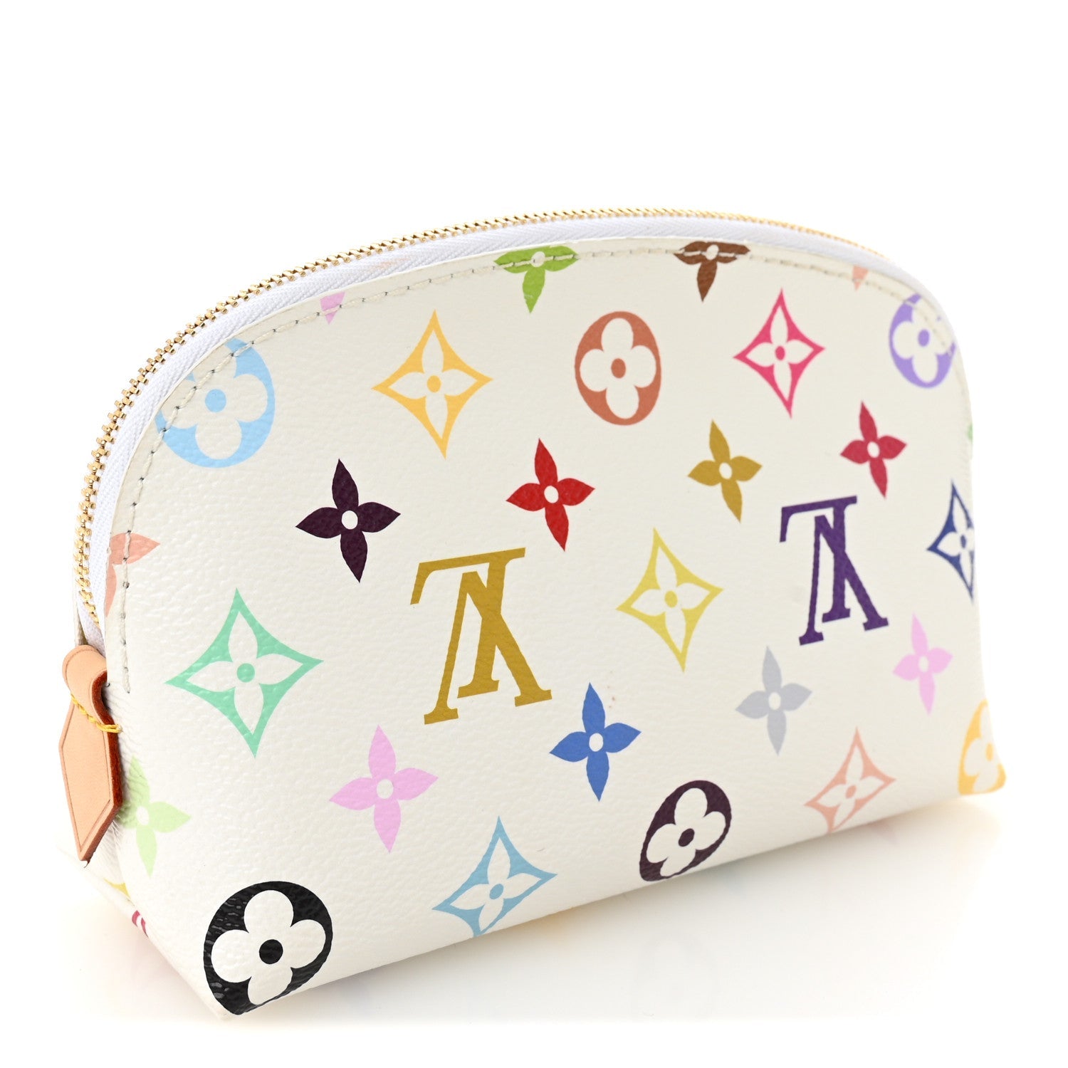 Louis Vuitton LV x TM Monogram Multicolor Cosmetic Pouch PM White