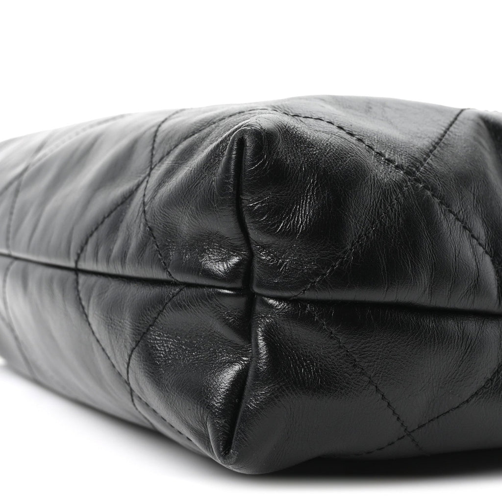 Chanel Shiny Calfskin Quilted Small Chanel 22 Black