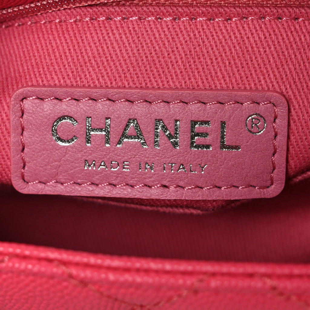 Chanel Caviar Quilted Incognito Extra Mini Coco Handle Flap Pink