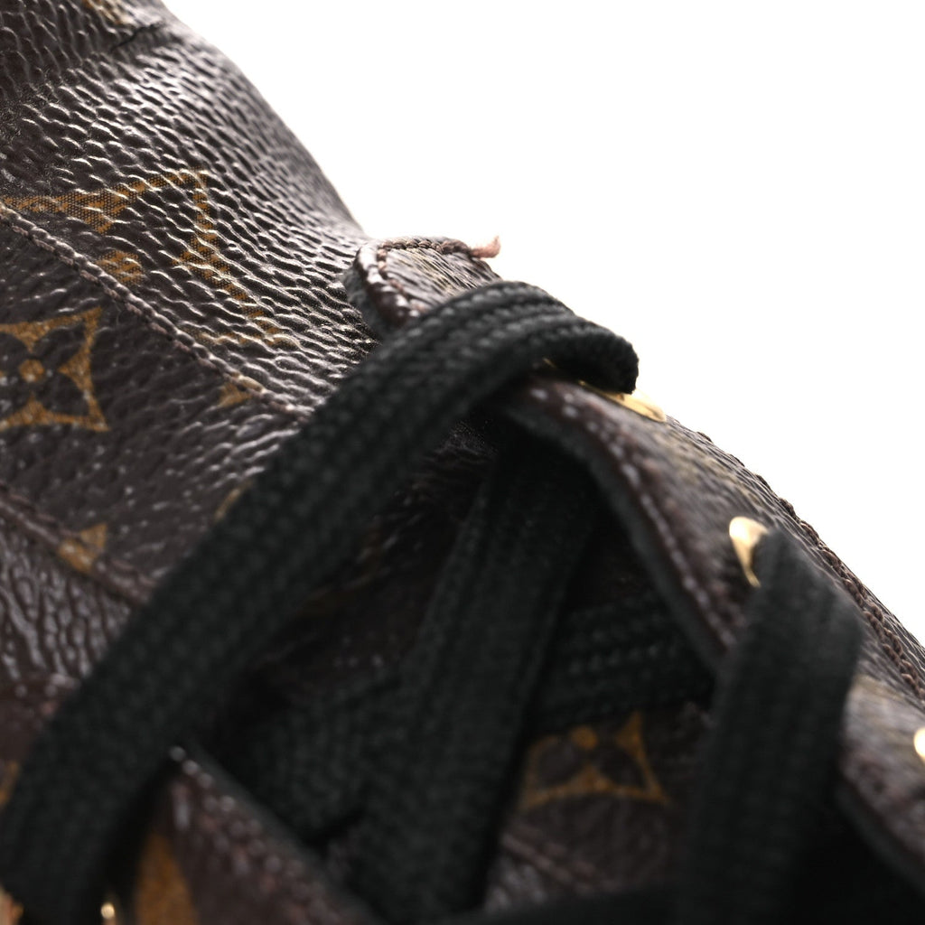 Louis Vuitton Calfskin Monogram Wonderland Flat Ranger Boots 36.5 Black