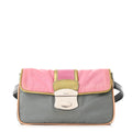 Prada Nylon Vernice Belt Bag Pink Gray