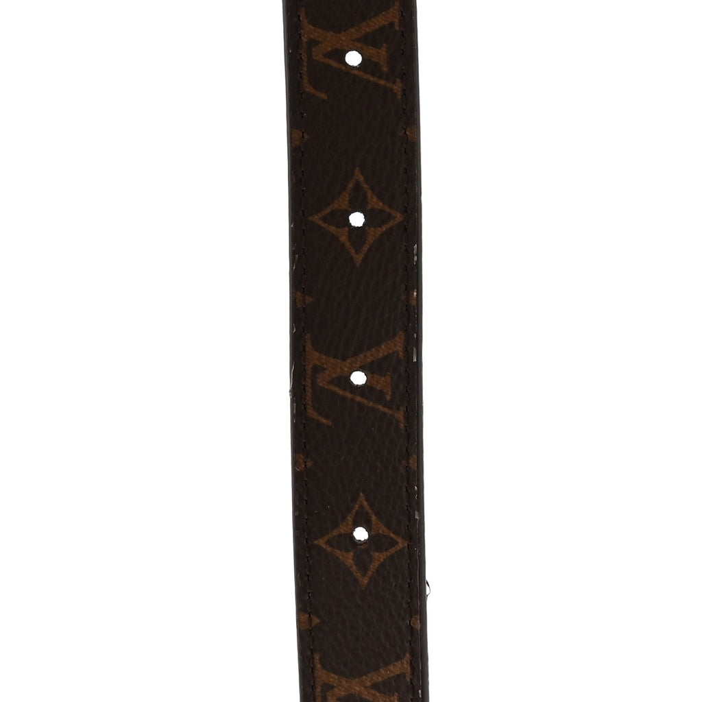 Louis Vuitton Calfskin Monogram 20mm LV Iconic Reversible Belt 85 34 Black