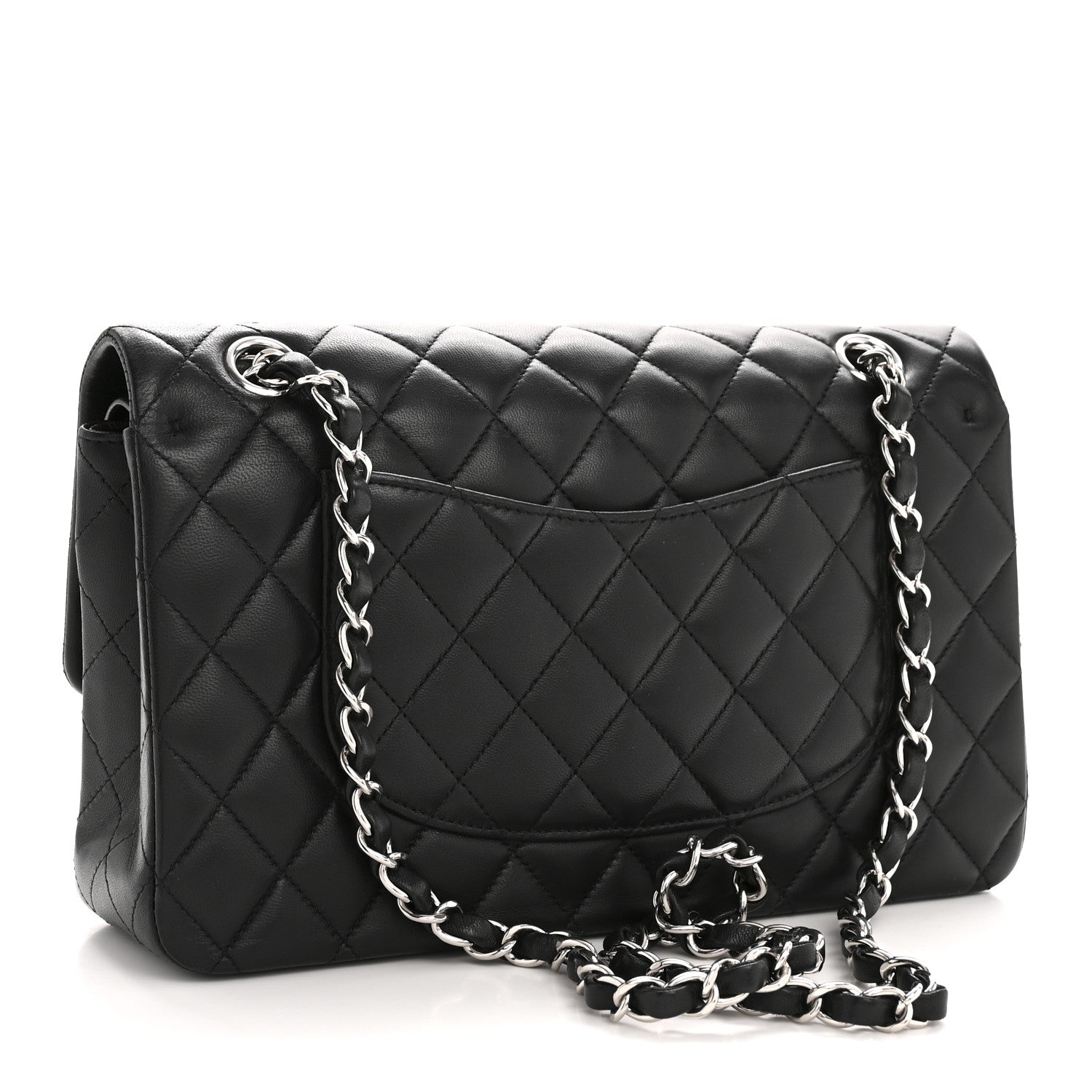 Chanel Lambskin Quilted Medium Double Flap Black