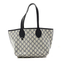 Gucci GG Supreme Monogram Denim Small Totissima Reversible Tote Beige Blue