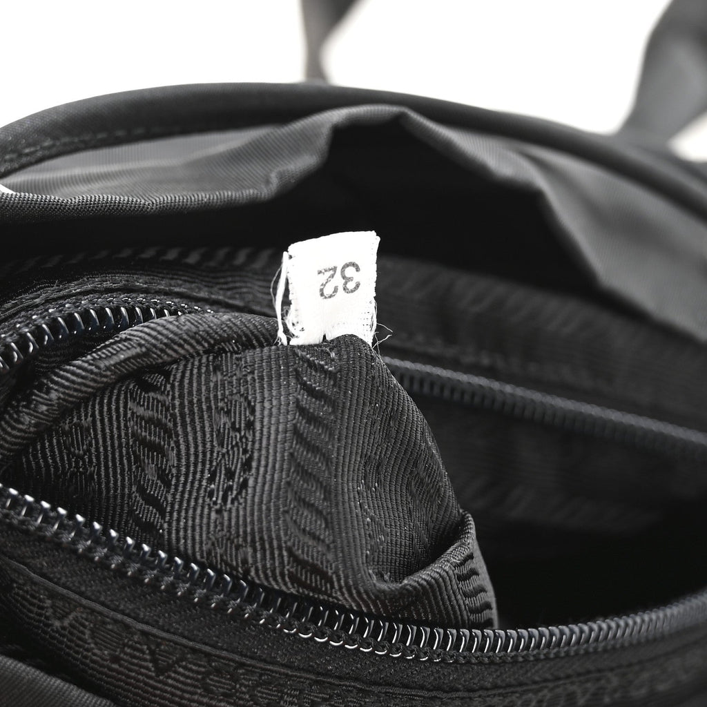 Prada Tessuto Nylon Vela Small Backpack Black