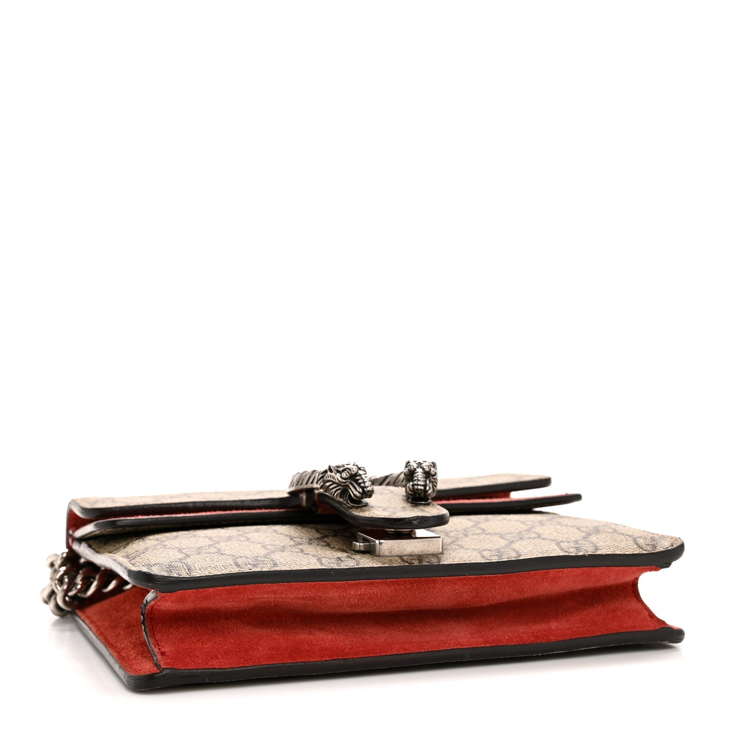 Gucci GG Supreme Monogram Mini Dionysus Shoulder Bag Hibiscus Red
