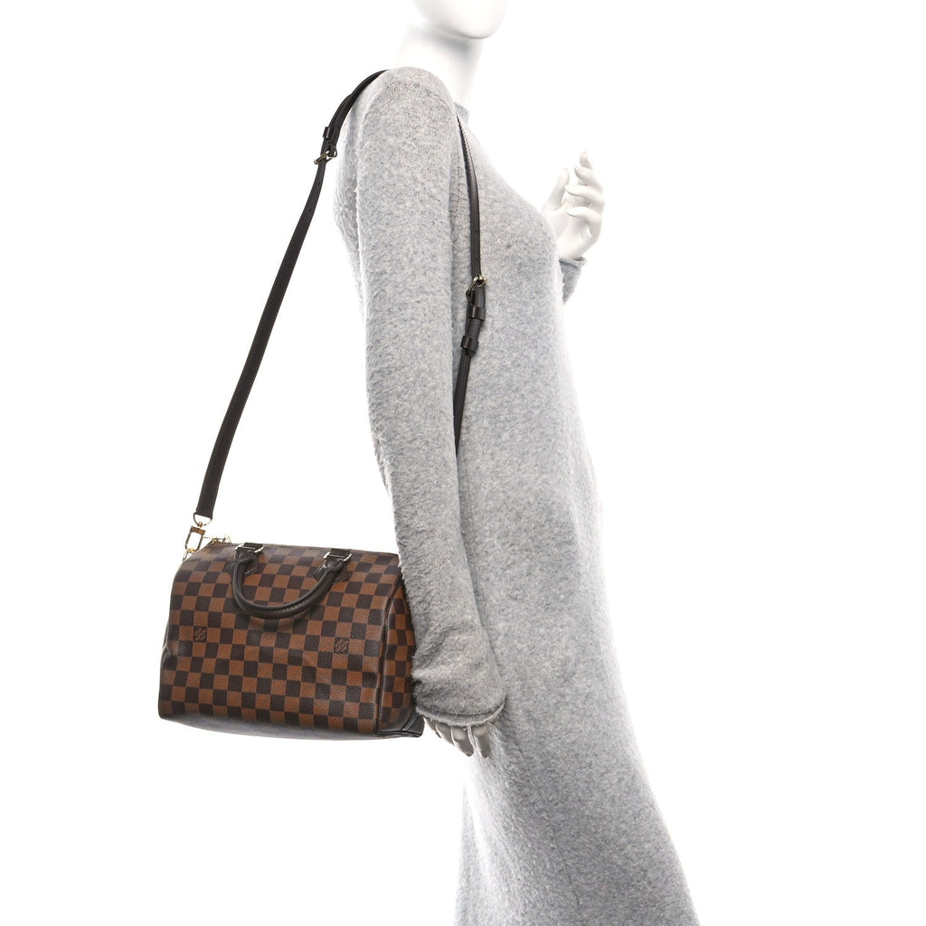 Louis Vuitton Damier Ebene Speedy Bandouliere 25