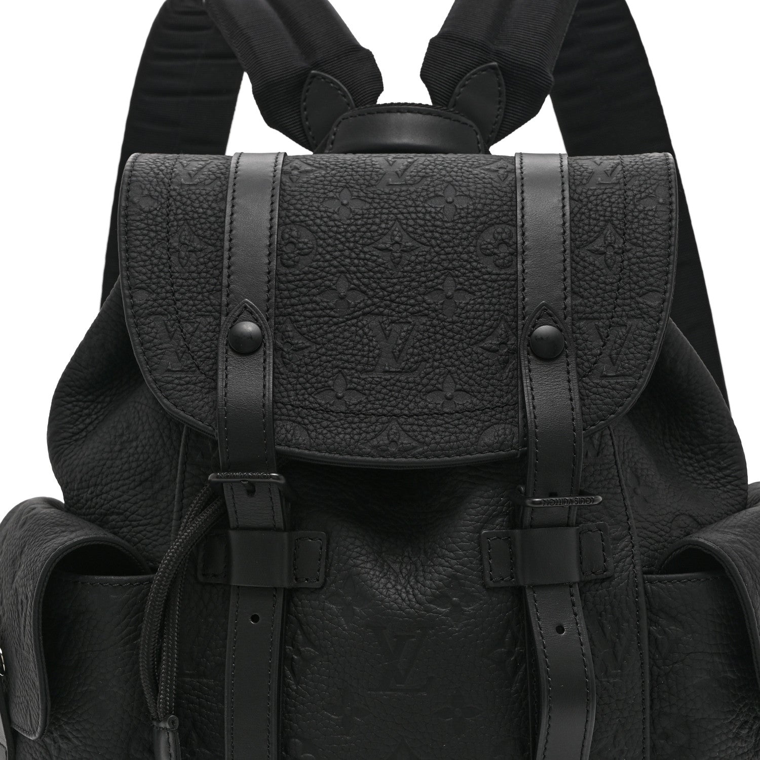 Louis Vuitton Taurillon Monogram Christopher PM Backpack Black