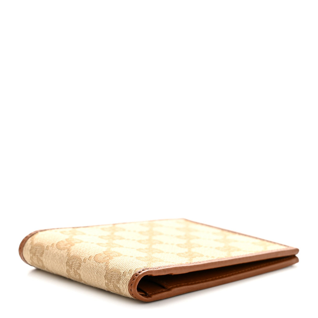 Gucci Monogram Bi-Fold Wallet Brown