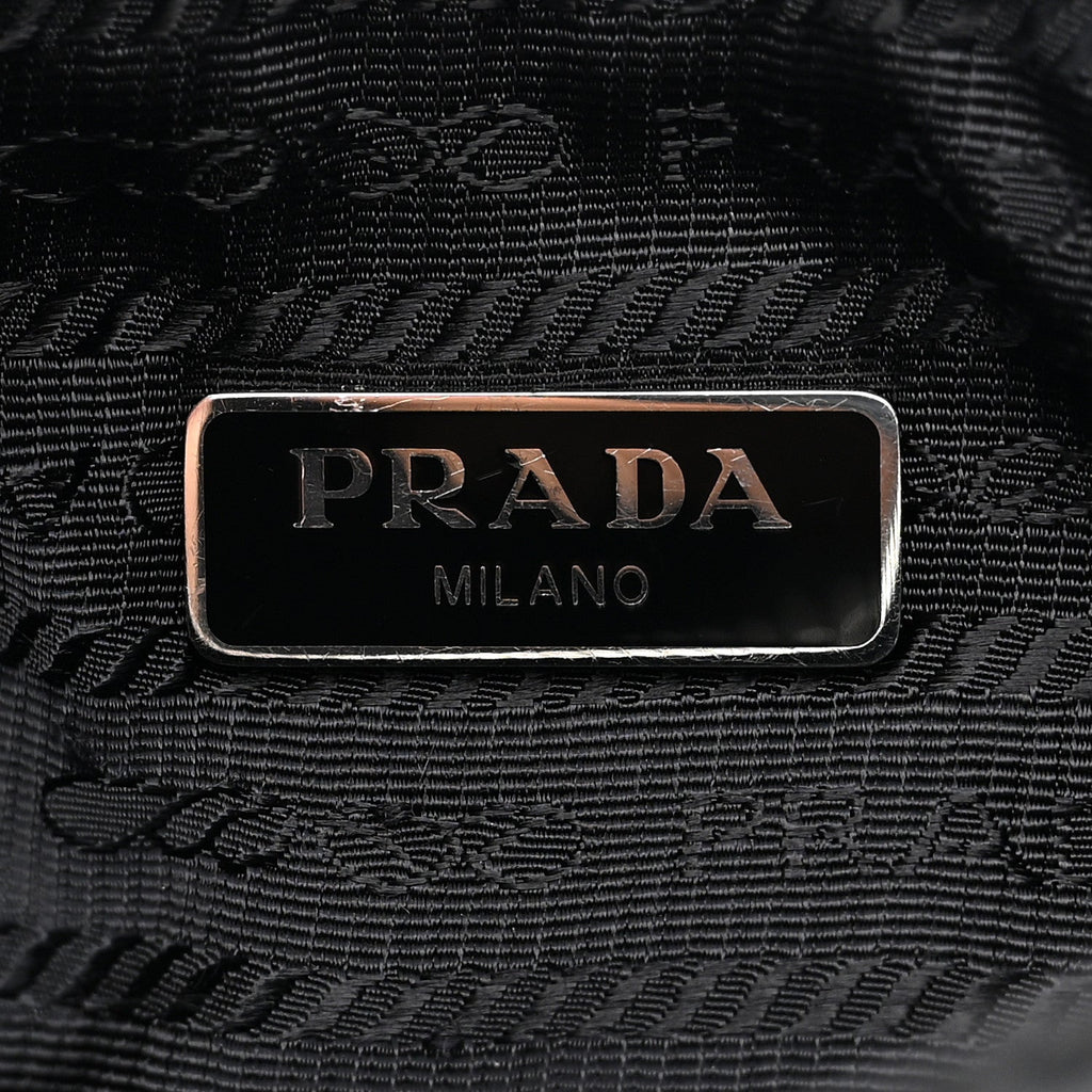 Prada Tessuto Nylon Saffiano Mini Re-Edition 2005 Bag Black