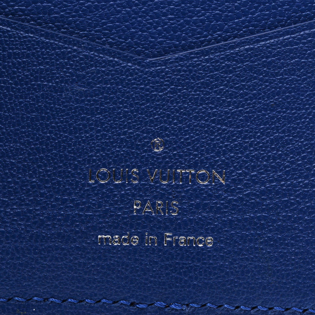 Louis Vuitton Crocodile Pocket Organizer Bleu De Methylene