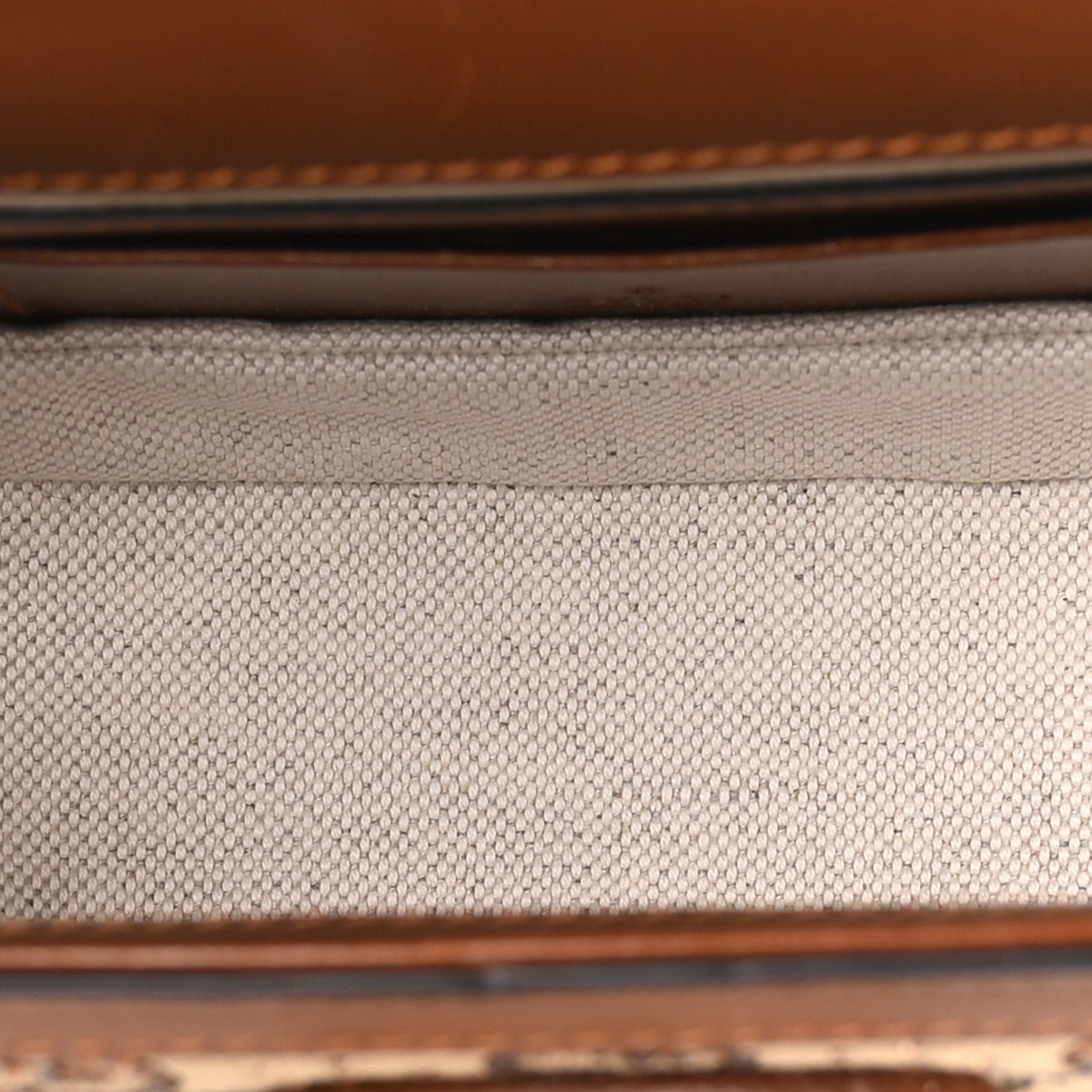 Gucci New Canvas Charisma Calfskin Crystal GG Monogram Small Bamboo 1947 Top Handle Bag Camel Ebony